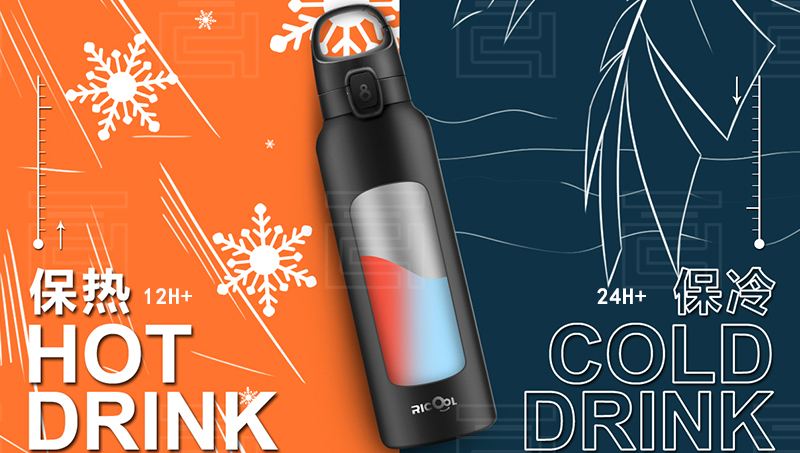 How long can a thermos keep hot and cold