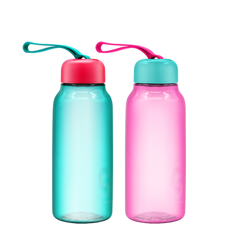 BPA-Free Narrow Mouth Reusable Plastic Clear Water Bottle With infuser