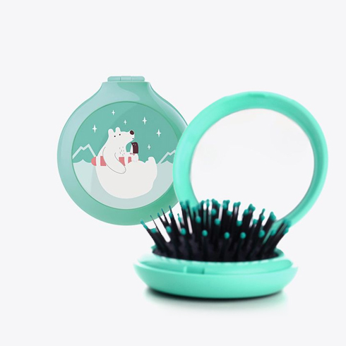 Beauty pocket mirror & comb